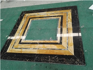Waterjet Medallion Different Material Marble