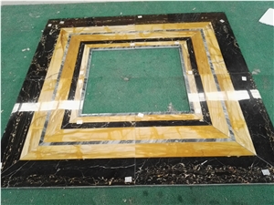 Waterjet Medallion Different Material Marble