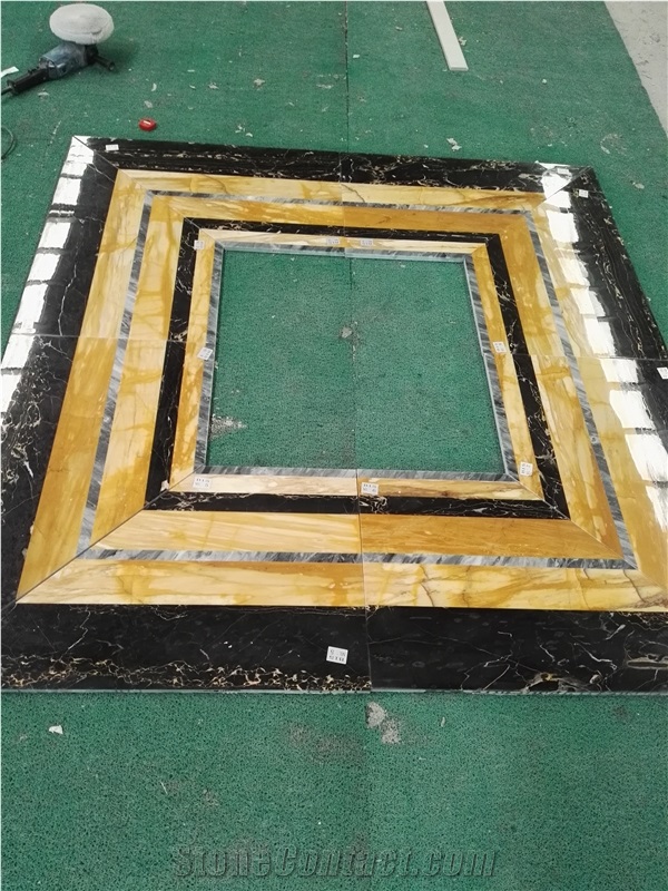 Waterjet Medallion Different Material Marble