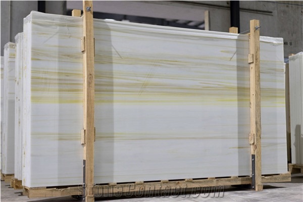 Yellow Wooden Artificial Nano Stone Jumbo Slabs