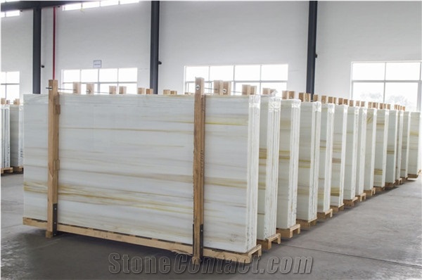 Yellow Wooden Artificial Nano Stone Jumbo Slabs