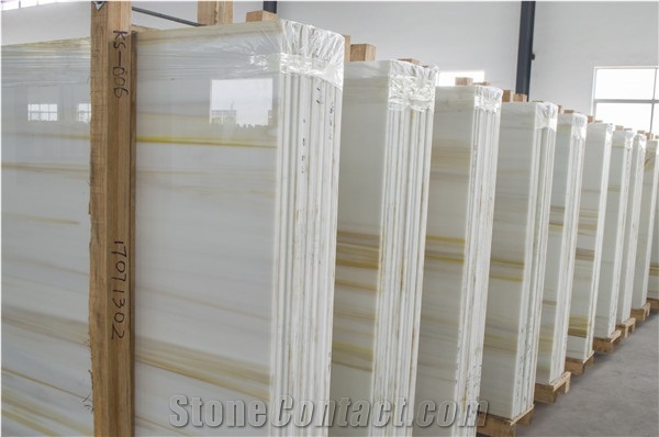Yellow Wooden Artificial Nano Stone Jumbo Slabs