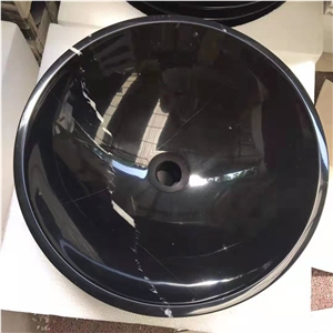 Black Marquina Sinks & Basain