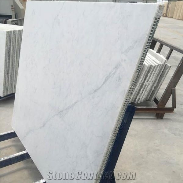 Carrara White Marble Composite Stone Veneer Panel