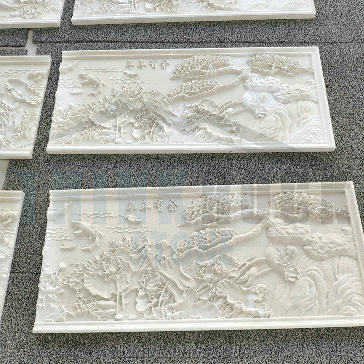 Moca Cream 3D Cnc Engraving Panels For Wall Reliefs
