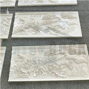 Moca Cream 3D Cnc Engraving Panels For Wall Reliefs