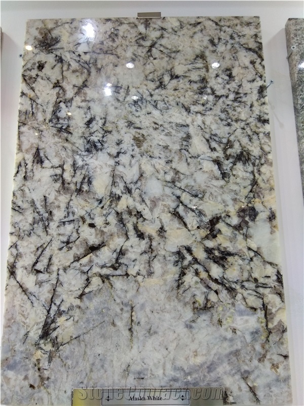 Alaska White Granite Slabs, Tiles
