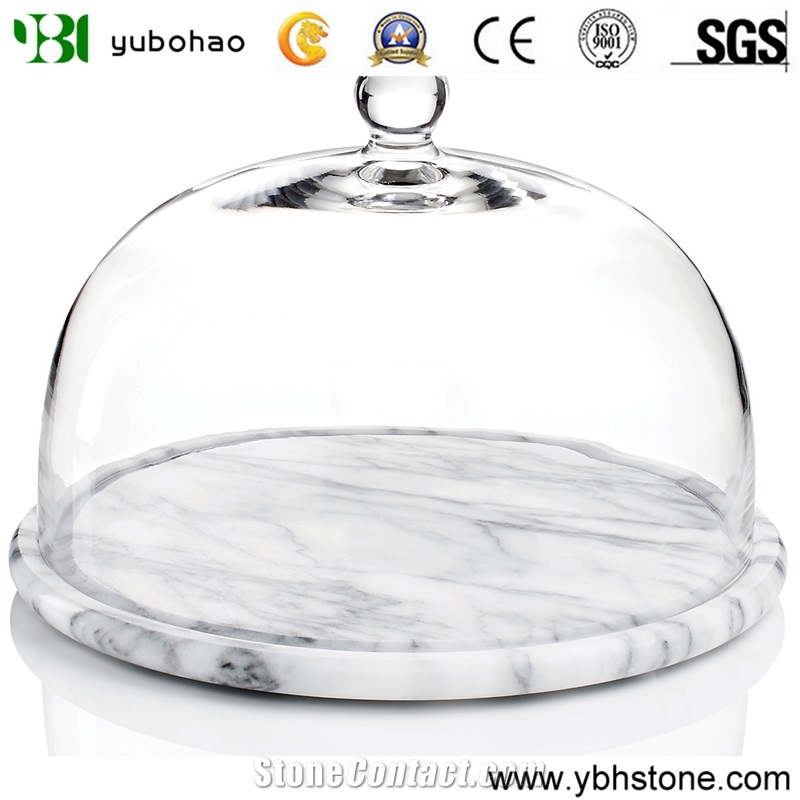 Bianco Carrara White/Marble Tray for Serving Plate