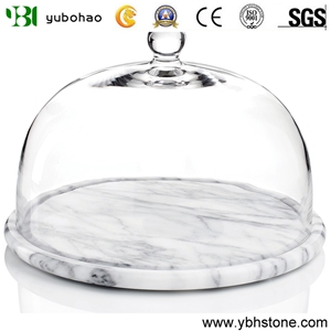Bianco Carrara White/Marble Tray for Serving Plate