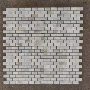 Changbai White Jade Marble Mosaics Various Shape