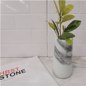 Customer Design White Marble Decorative Vases Customer Design White Marble Decorative Vases