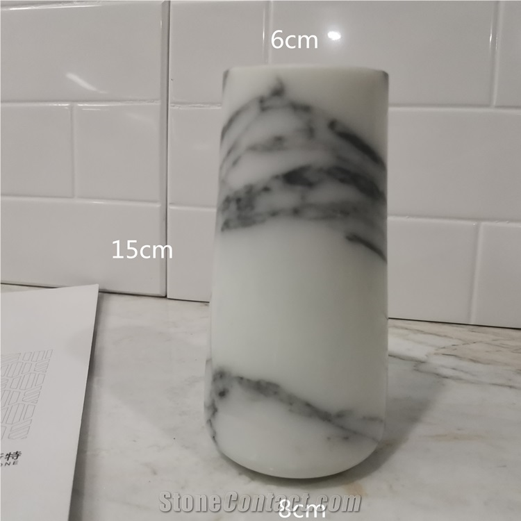 Customer Design White Marble Decorative Vases