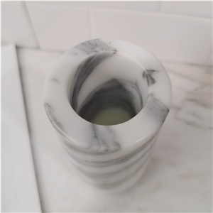 Customer Design White Marble Decorative Vases