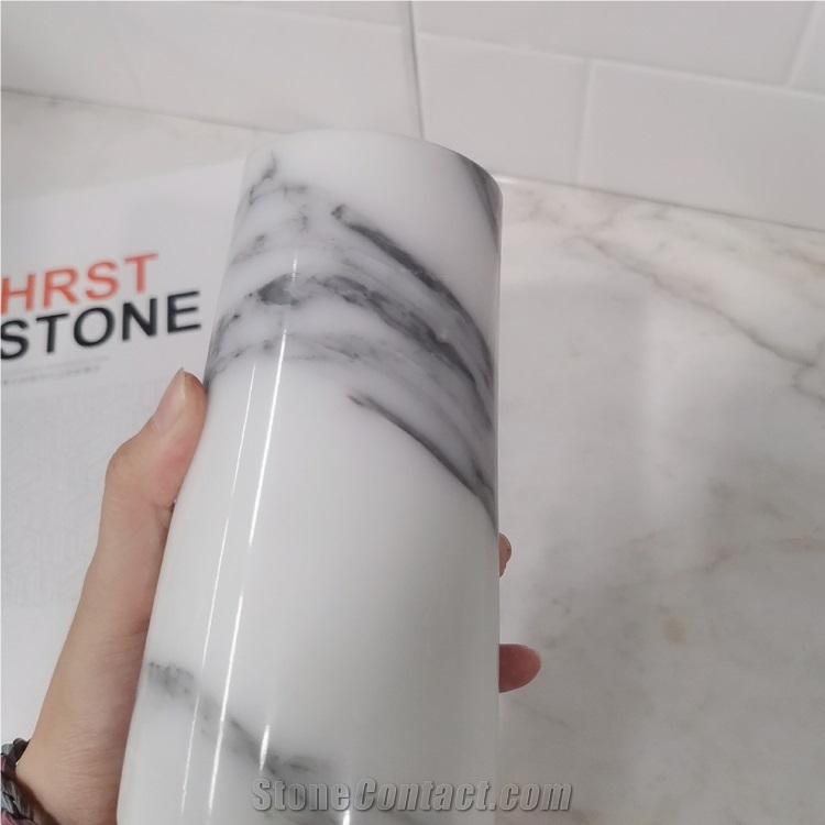 Customer Design White Marble Decorative Vases