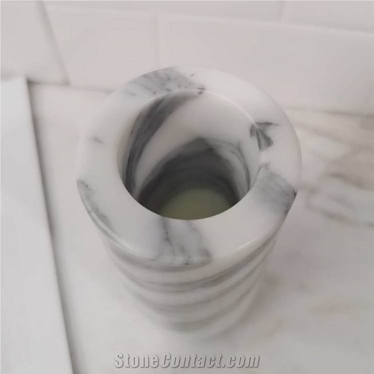 Customer Design White Marble Decorative Vases