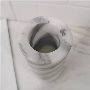 Customer Design White Marble Decorative Vases