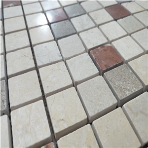 Indoor Colorful Marble Square Mosaic Tiles