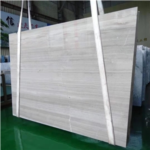Light White Wood Grain Marble for Floor and Wall