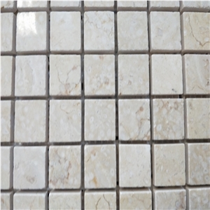 Lower Price Crema Marfil Beige Marble Mosaic Tile