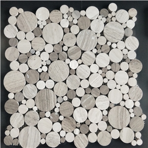 Mixed Round Shape Marble Stone Circle Mosaic Mixed Round Shape Marble Stone Circle Mosaic