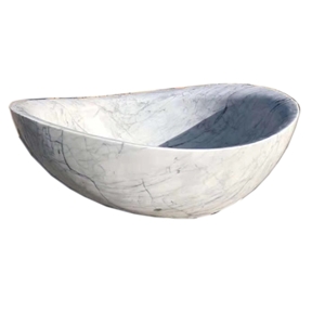 Natural Stone Carrara White Marble Bath Tub