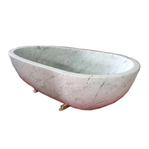 Natural Stone Carrara White Marble Bath Tub