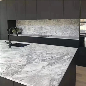 Super White Grey Quartzite Slab for Indoor Design