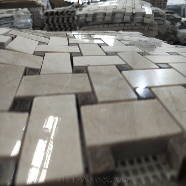 Weaving Marble Mosaic Tiles for Interior Walling