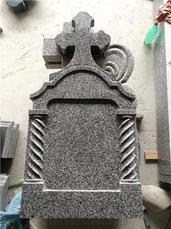 Cheap Price Hubei G603 Granite Engraved Tombstone