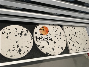 China Supply Black with White Terrazzo Wall Tiles