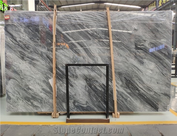 Florence Grey Polished Marble Slabs for Bathroom