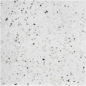 White Cement Terrazzo Tiles for Bathroom Vanitytop