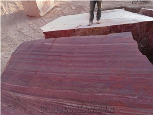 Persian Red Travertine Blocks