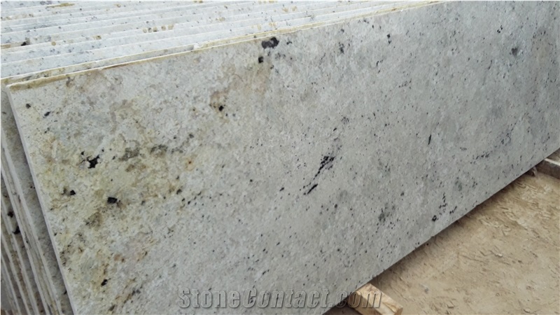 Colonial White Granite Kitchen Countertop