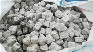Tumbled Granite Cube Grey 8/11cm, Strzegom Granite Cobble Stone