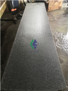 China New G654 Zhangqiu Black Granite Slab Price