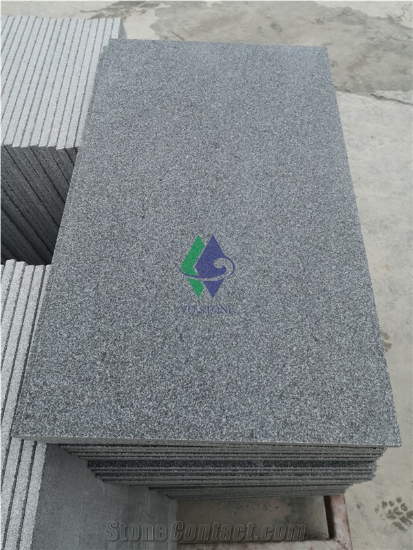 China New G654 Zhangqiu Black Granite Slab Price