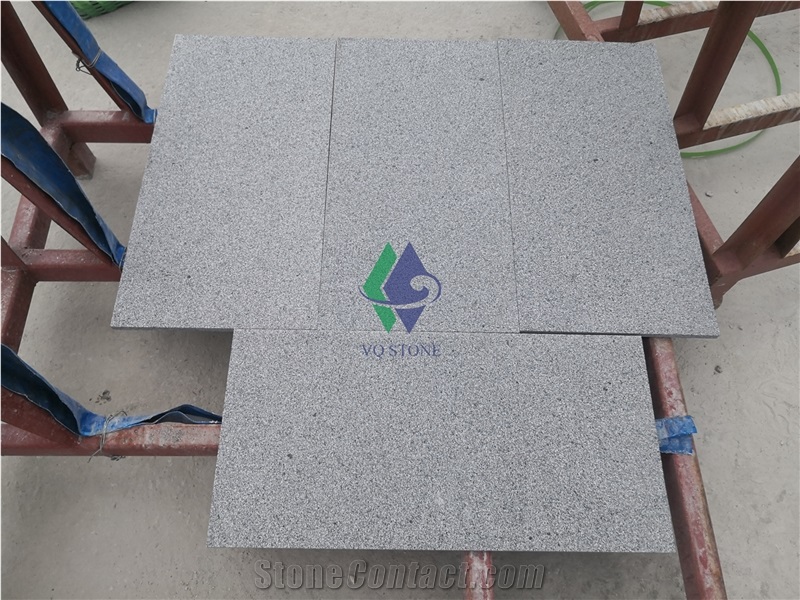 Flamed G654 Padang Black Granite Floor Tiles