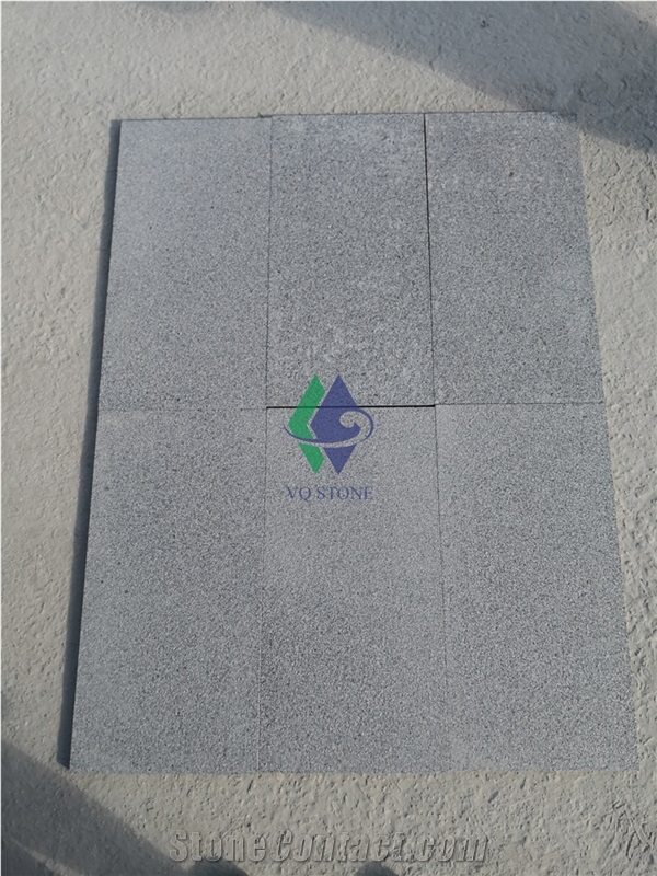 Flamed G654 Padang Black Granite Floor Tiles