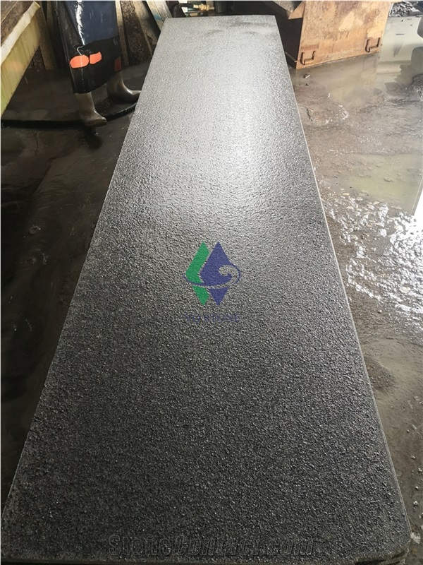 Flamed G654 Padang Black Granite Floor Tiles