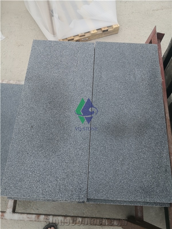 Honed New G654 Zhangqiu Black Granite Tiles Price