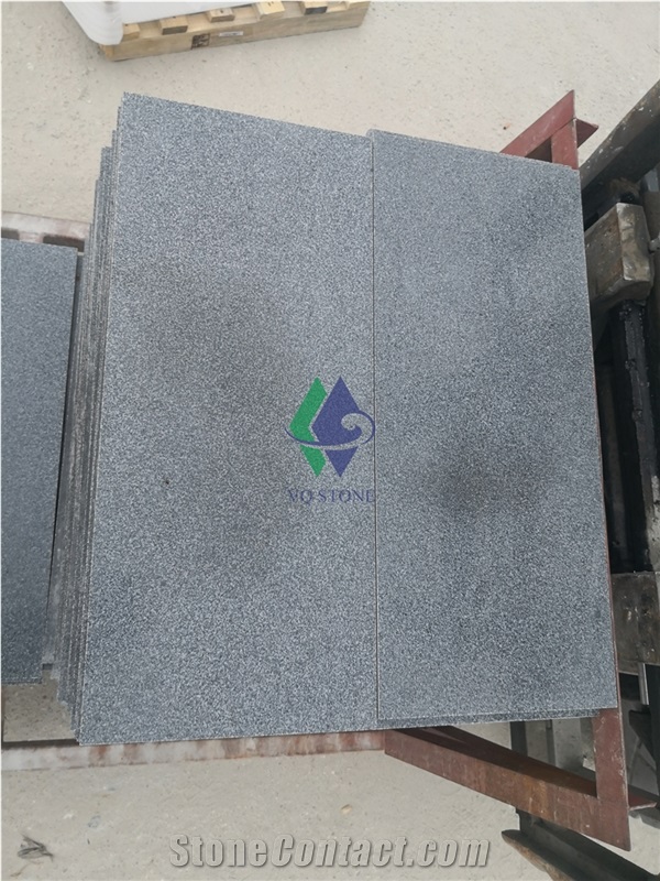 Honed New G654 Zhangqiu Black Granite Tiles Price