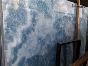 Blue Onyx Slab, Blue Sky Onyx Slab