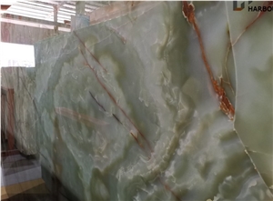 Green Colorful Onyx Slab, Green Onyx Slab