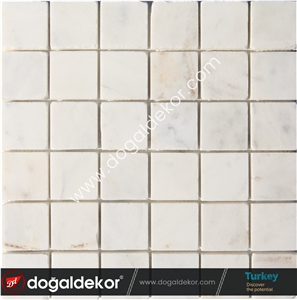 Afyon White Marble Mosaic Tile Afyon White Marble Mosaic Tile