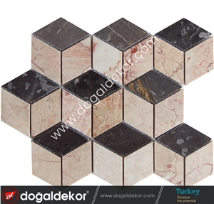Beige Marble Aksehir Marble Wall Mosaic Tile