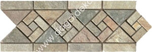Gray Marble Mosaic Border