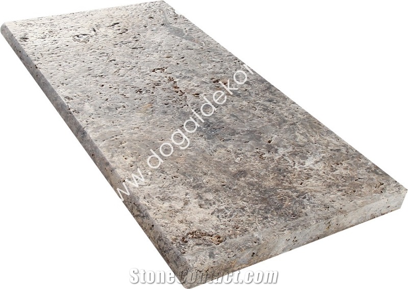 Silver Travertine Wall Stone