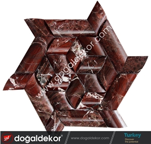 Star Pattern Wicker Mosaic Tile Star Pattern Wicker Mosaic Tile