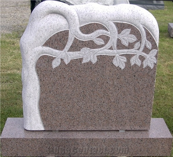 Beautiful Style Polished Brown Granite Memorials